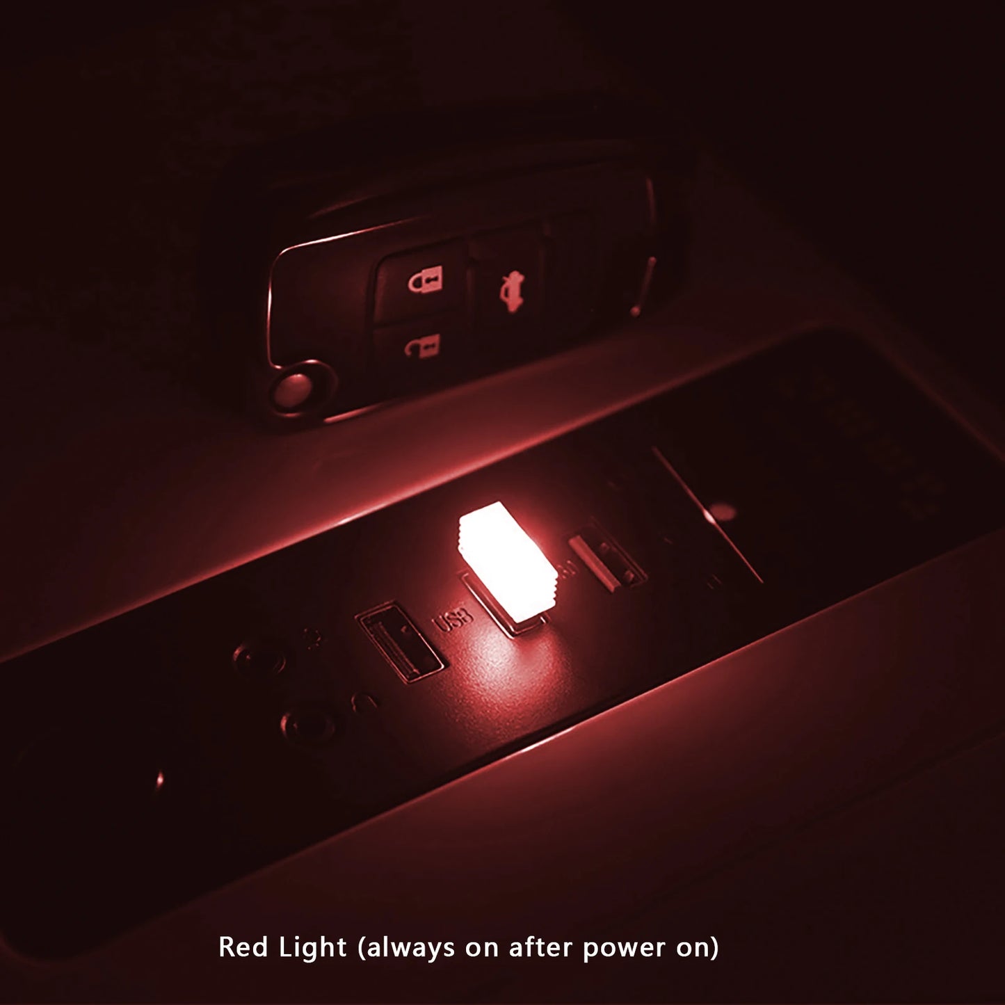 Mini USB Car Light Universal Portable USB Atmosphere Light DC 5V USB LED Car Interior Lighting kit for Laptop Night Home Office