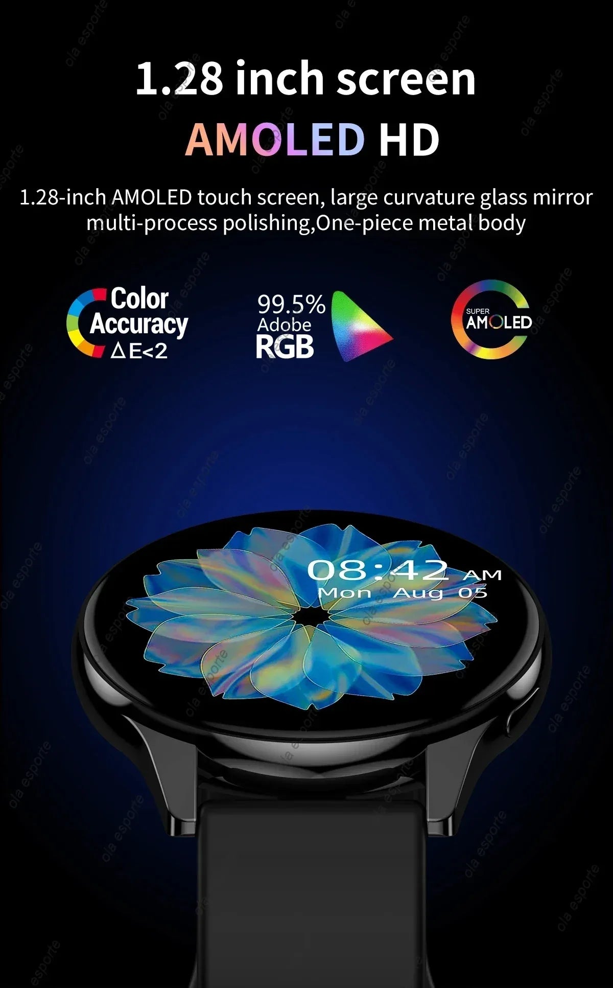 Bluetooth Call Smart Watch Pro 1.39-Inch Custom Dials Music Sports Men Women Watch 6 Health Monitor Smartwatch For Android IOS