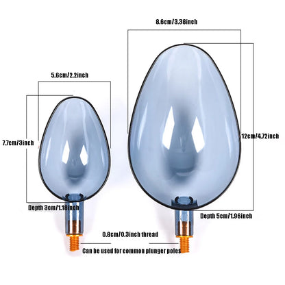2Pcs Fishing Spoon Heads Bait Caster Bait Spoon Heads Long Range Rock Casting Bait Casting Spoon Spoon Heads
