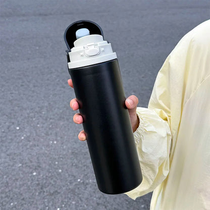 1pc Sports Cycling Water Bottle, 750ML Large Capacity Dual-Drinking Sports Water Bottle, Outdoor Portable Water Bottle