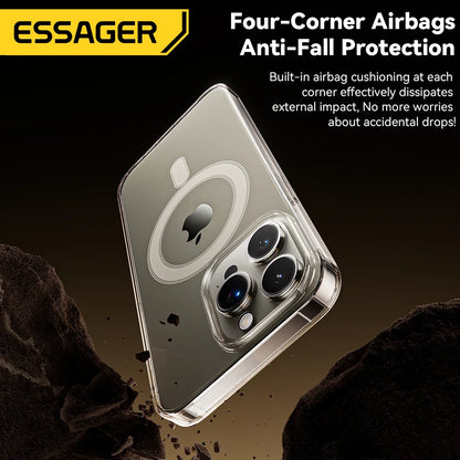 Essager Magnetic Case for iPhone 15 14 13 12 Pro Max Case Shockproof Cover for iPhone 14 Pro Max 15 Plus 15pro Macsafe TPU Cases