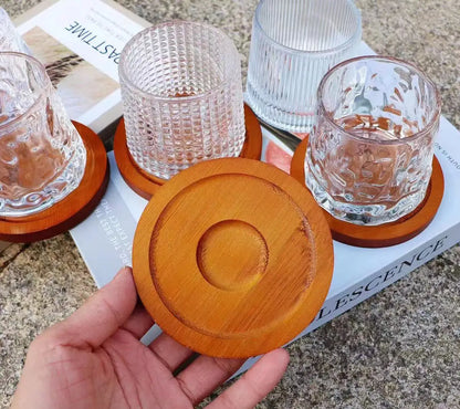 Creative Whiskey Glasses Durable Spinning Glassware Cocktails Wine Brandy Cup Water Juice Tea Mug Party Drinking Glass Tumbler