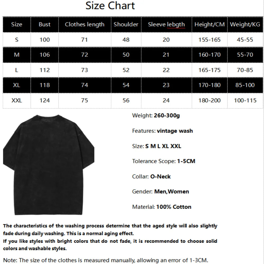 Yami Sukehiro Graphic Tshirt Black Clover Manga Cotton T-shirt For Men Short Sleeve Clothing Oversized Tee Male Washed T Shirt