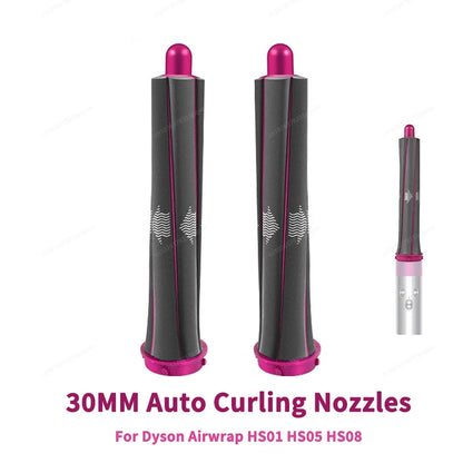 Auto Hair Dryer Curling Attachment 20/30mm Curling Nozzle For Dyson Airwrap&HairDryer Attachment Styling Nozzles For Dyson HD08