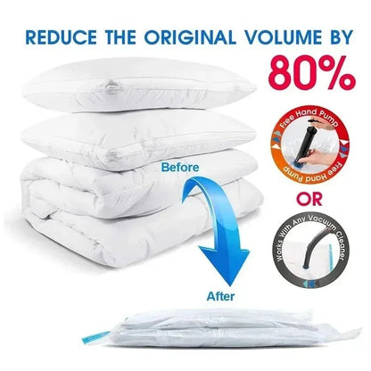 3/5pcs Travel Compression Bags, Travel Essentials Vacuum Storage Bags Space Saving Bags for Suitcases Organizer For Clothes