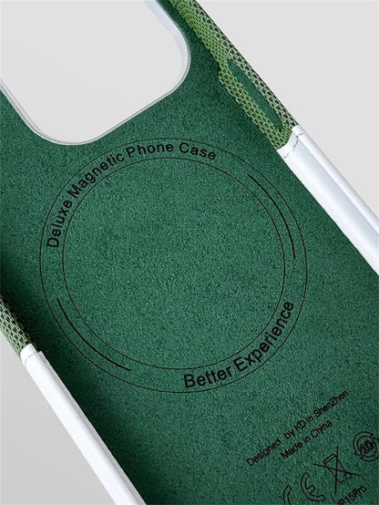 For Magsafe Card Holder Leather Case For iPhone 16 15 13 12 17 Pro Max 14 Plus Pocket Wireless Charge Alloy Lens Magnetic Cover