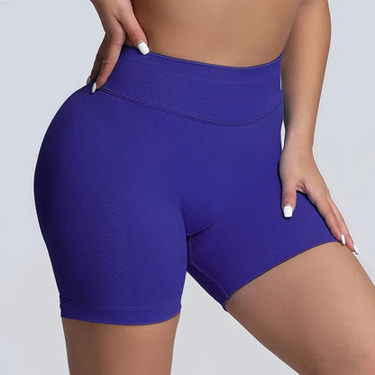 Impact Shorts Women High Waist Hip Lifting Yoga Short Fitness Seamless Elastic Workout Wear Woman Yoga Shorts Gym Female