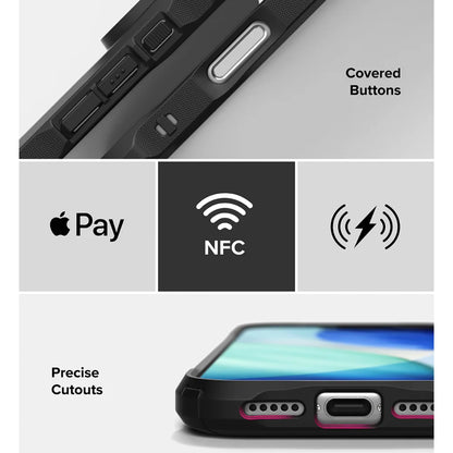 Ringke Fusion-X Compatible with iPhone 17 Pro Case Hard Back Shockproof Soft TPU Frame protector for iphone Cover