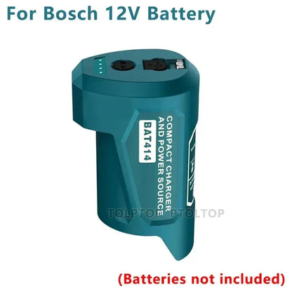 Charger Converter USB Power Adapter Phone Charger Adapter For Milwaukee For Makita For Bosch 12V Battery 12V DC Output Port