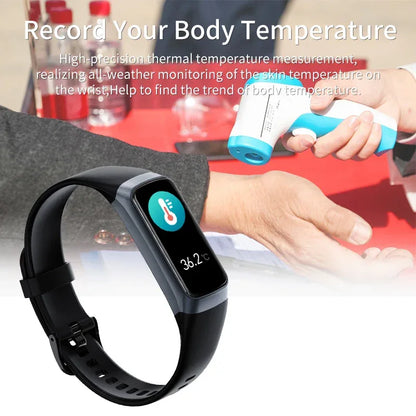 LIGE Amoled Smart Watch Men 2024 Smart Band Women Heart Rate Blood Smartwartch Waterproof Smart Bracelet Sport Fitness Tracker