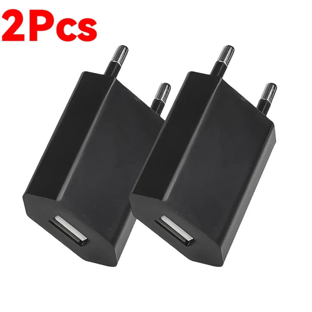 5V/1A Mini EU Plug Charger USB Mobile Phones Charger USB-C Quick Charger Wall Power Adapter Chargers For iPhone Samsung Xiaomi