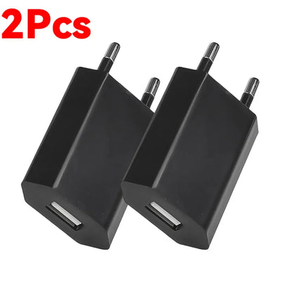 5V/1A Mini EU Plug Charger USB Mobile Phones Charger USB-C Quick Charger Wall Power Adapter Chargers For iPhone Samsung Xiaomi