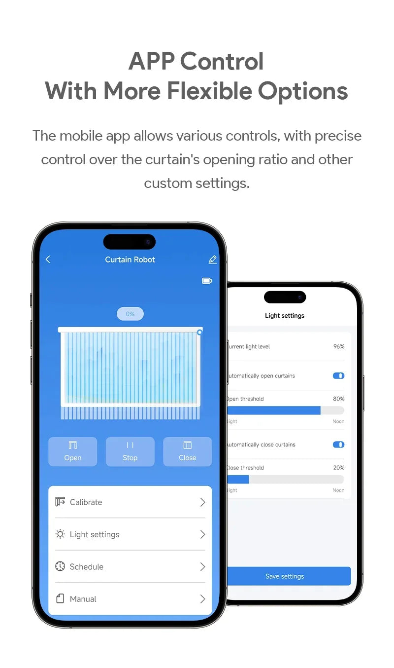 Tuya Zigbee/Bluetooth Track Curtain Robot Tuya Smart Rail Curtain Robot Smart Curtain Pusher Robot Support Siri Alexa Voice