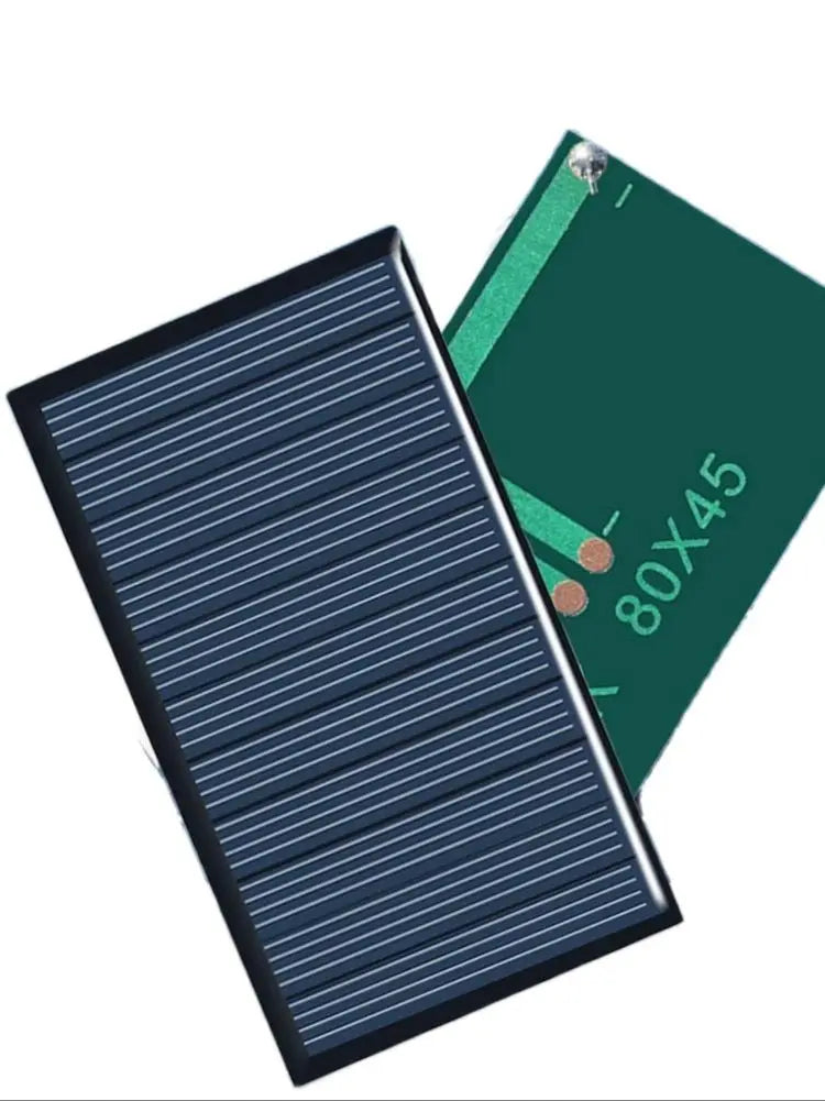80x45mm 5V 75mA Solar Panel DIY Solar Polycrystalline Silicon Panels For Battery Cell Phone Charger Module for Camping Lawn Lamp