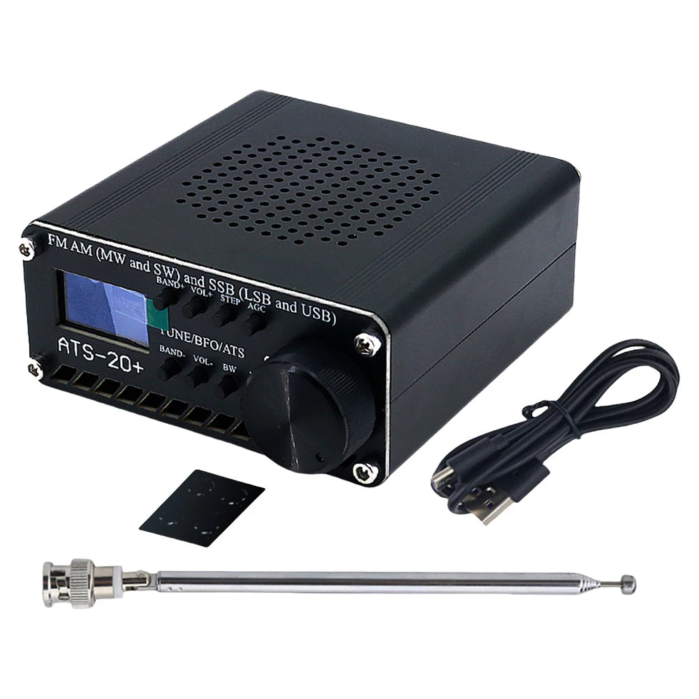 SI4732 0.5-108mhz Portable Radio LSB USB AM FM Pocket Mini Radio 1.9inch IPS Screen All Band Radio Receiver HF SW MW VHF Radio