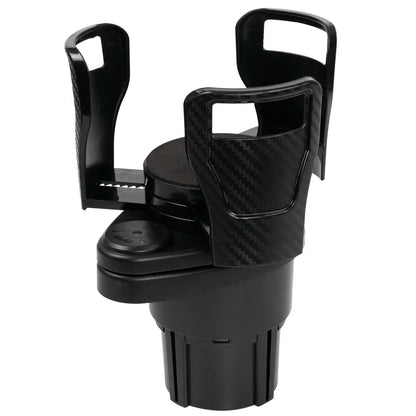 2in1 Car Dual Cup Holder Adjustable Drinking Bottle Stand Bracket Sunglasses Organizer Beverage Drinks Cans Interior Accessories
