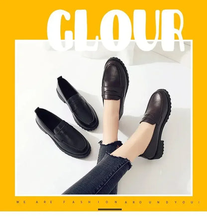 Women's Flat Shoes New Style Spring Summer 2023 Korean Fashion Round Head Casual Versatile Simple Lazy Shoes Rubber Material