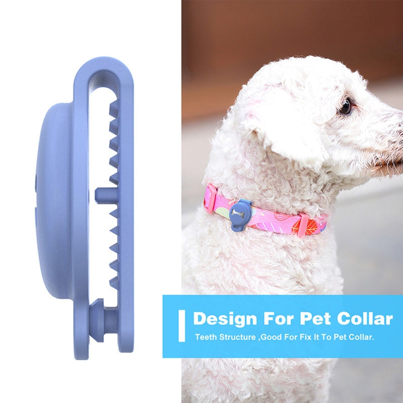 Air-tag Dog Collar Holder Protective Cases for GPS Dog  Silicone Air Tag Cover for MAX Wide 1.4" Pet Collar