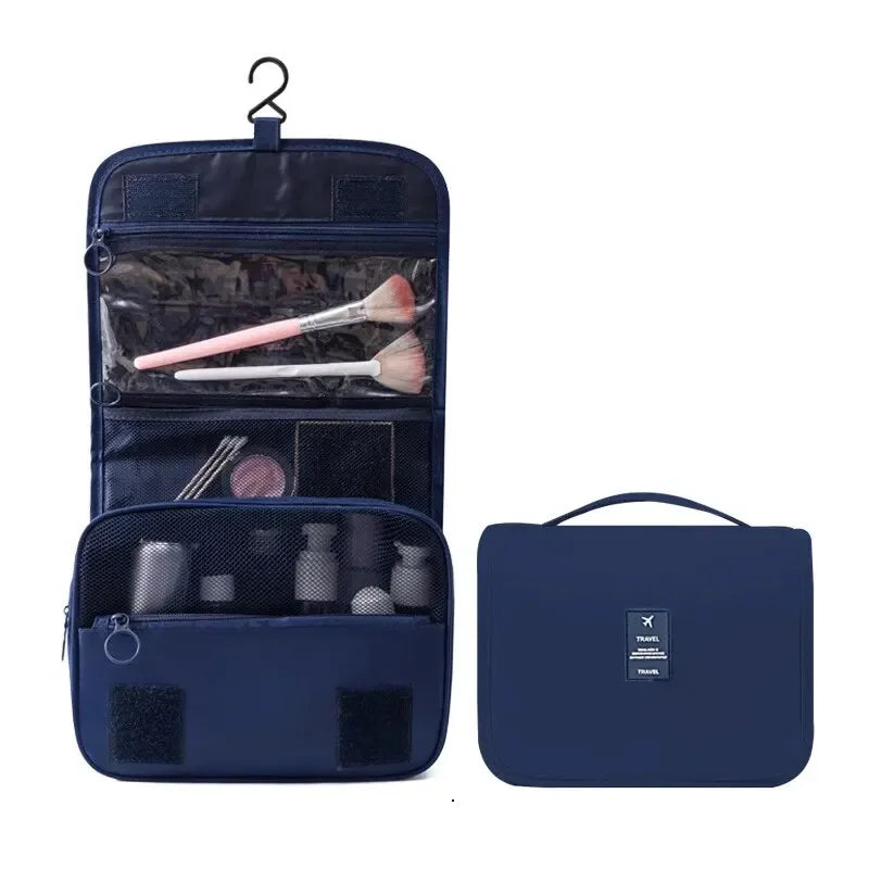 Handheld large capacity dry wet separation waterproof storage bag, wash bag travel convenient multifunctional hanging makeup bag