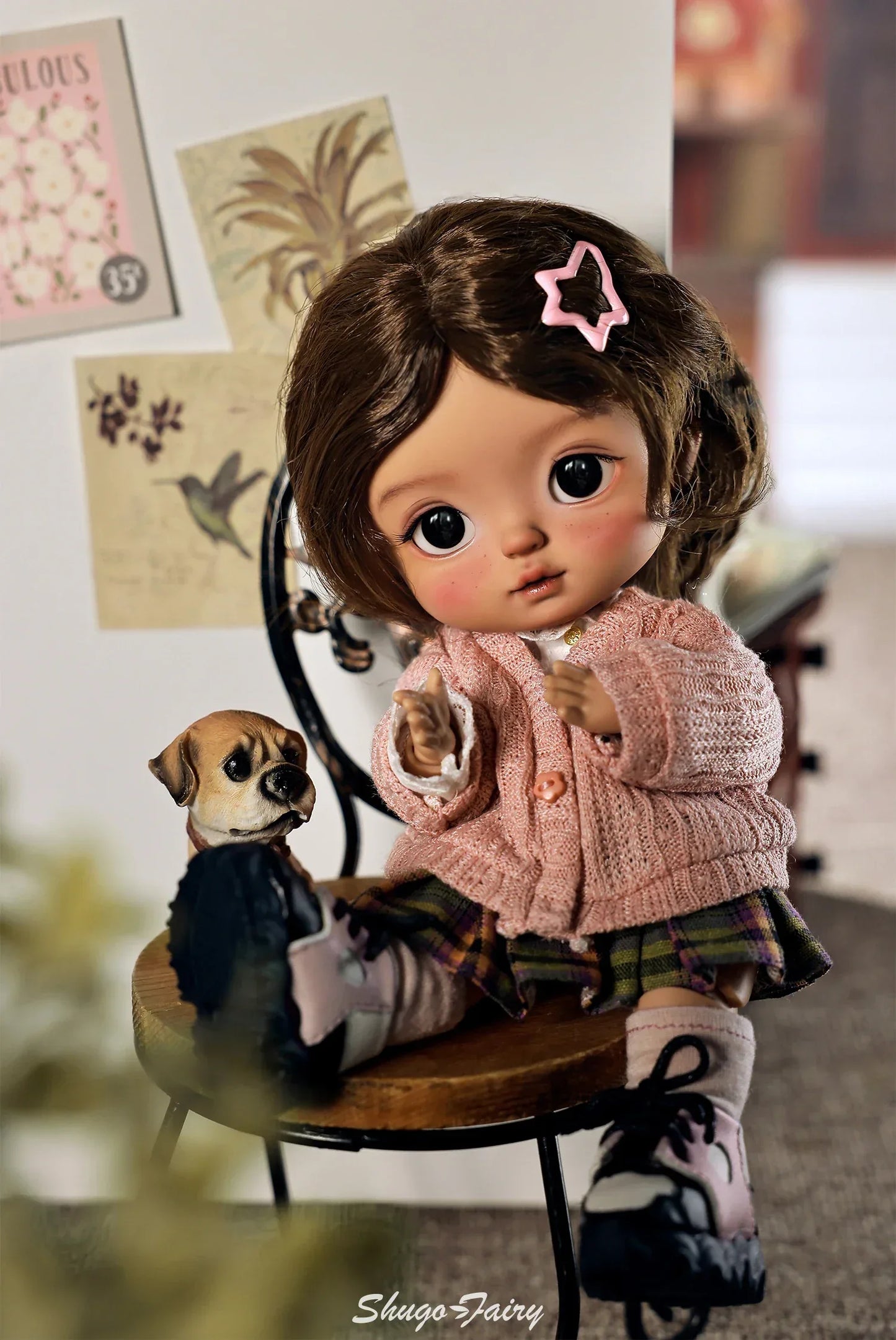 ShugaFairy Plums 1/6 Bjd Doll Head Thessa Body Autumn American School Style Joint Body Baby Toys Girls BJD Dolls