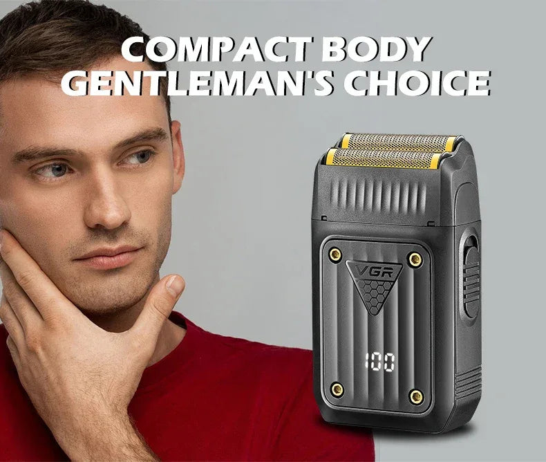 VGR 363 Razor Electric Shaver Professional Hair Trimmer Rechargeable Shaving Barber Beard Trimmer Foil Hair Shaver for Men
