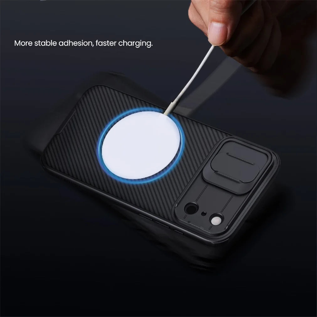 NILLKIN For iPhone 17 Pro Max / 17 Pro MagSafe Case CamShield Pro Magnetic Charging Slide Camera Cover For iPhone17 / Air