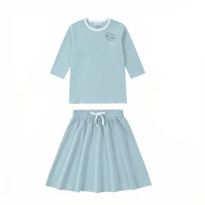 AP SS26 Ringer stamp jersey cotton collection summer boys girls fashion casual clothing dress set shirt family matching clothes