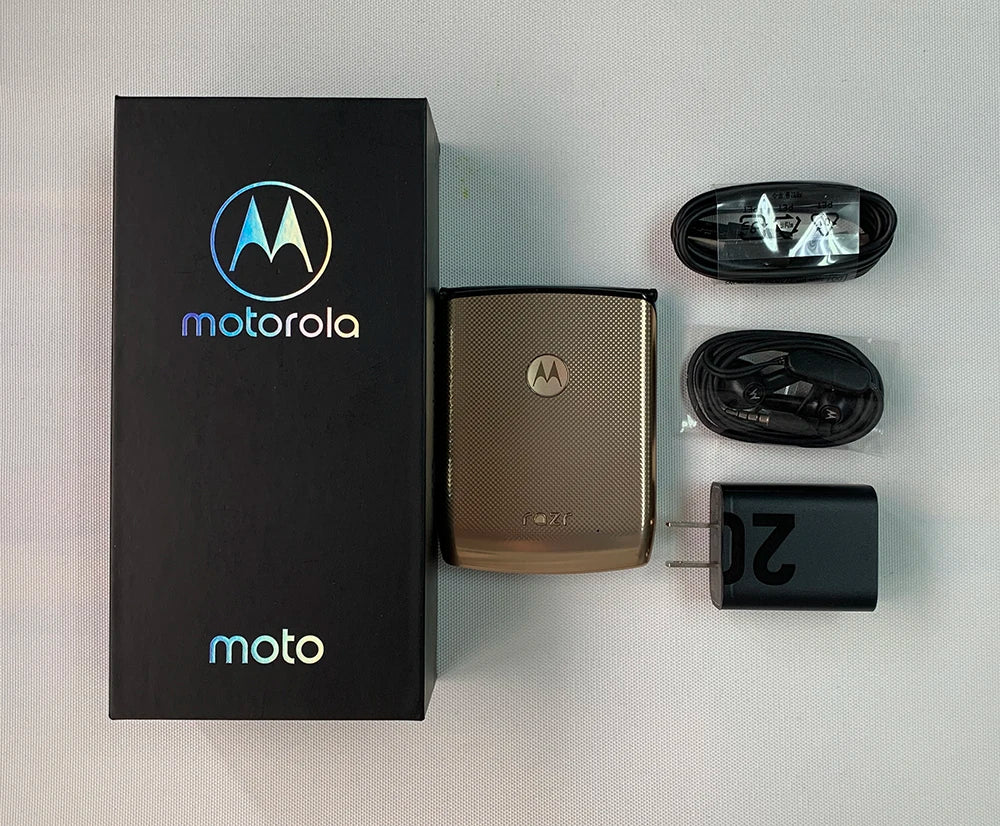 Motorola Razr 2019 XT2000 4G LTE SmartPhone NFC 6GB+128GB eSIM 16MP+5MP P-OLED 6.2'' Snapdragon 710 Octa-Core Android CellPhone