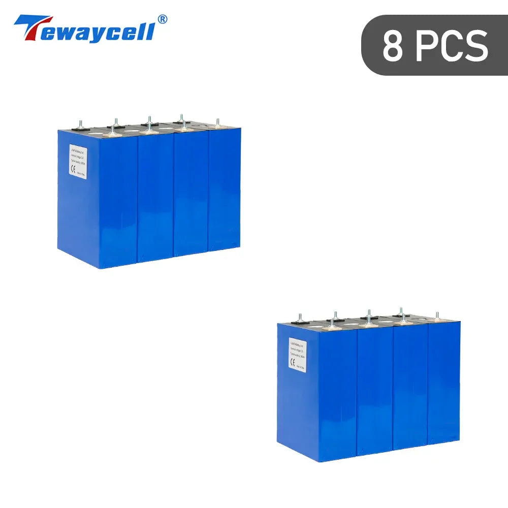 Tewaycell 3.2V 315Ah 320Ah Lifepo4 Lithium Ion Battery 12V 24V 48V Rechargeable Battery Pack for DIY Home Energy Storage