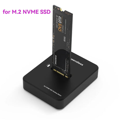 Blueendless External SSD Hard Disk M.2 SSD Enclosure 10Gbps Online Reading Writing Speed SSD Case For SATA NVME Docking Station