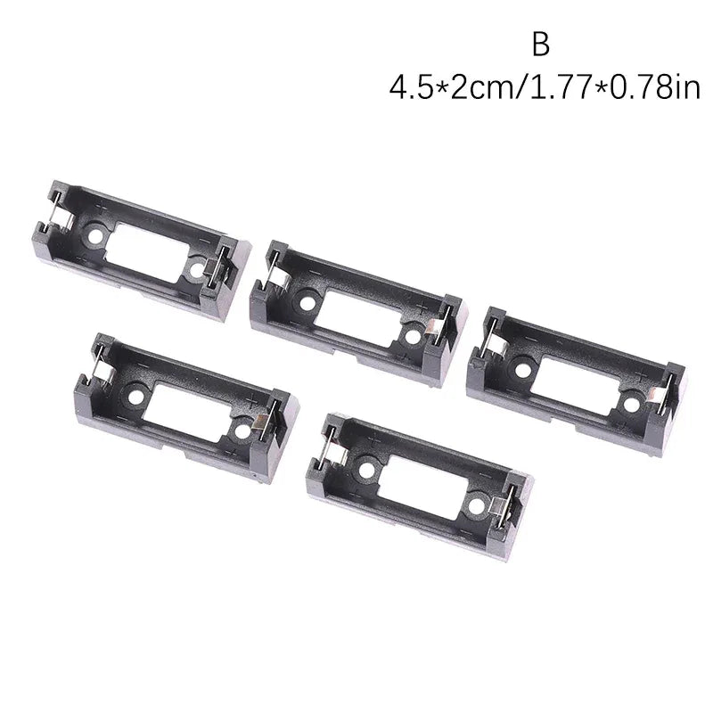 5 PCS Plug-in CR123A Battery Holder 16340 Battery Box LIR123A Battery Storage Box CR123A Battery Box Cover For PCB DIY