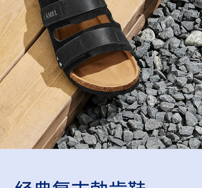 GOLDEN CAMEL Men's Shoes Non-slip Retro Breathable Casual Shoes for Men Women Beach Sandals Summer Fashion Shoes Luxury