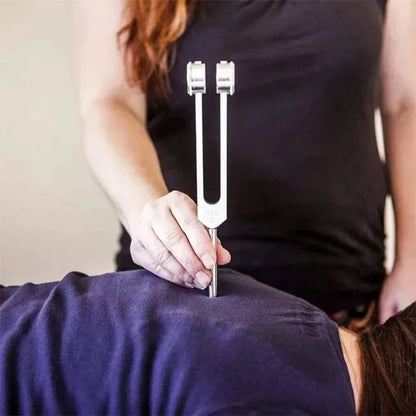 128 /512Hz Chakra Healing MassageTuning Fork Set,Aluminum Alloy Tuning Forks Used for Sound Therapy Yoga Meditation Accessory