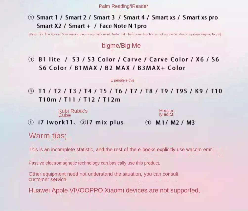 Stylus for Boox Nova Air 2 3 Max Lumi and Tablet Note Air 3 X2 Pro with 4096 Level Passive Electromagnetic Pen