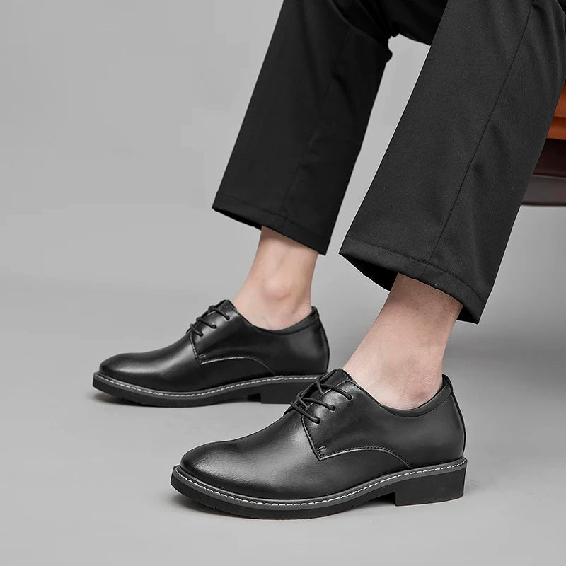 Business Men Elevator Shoes Leisure Height Increase Insole 6cm High Heel Tall Man