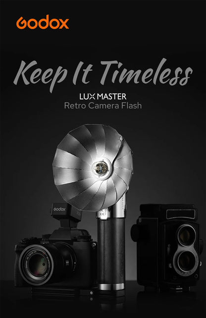Godox Lux Master Retro Camera Flash Portable for Canon Sony Nikon Fuji Olympus Leica Pentax