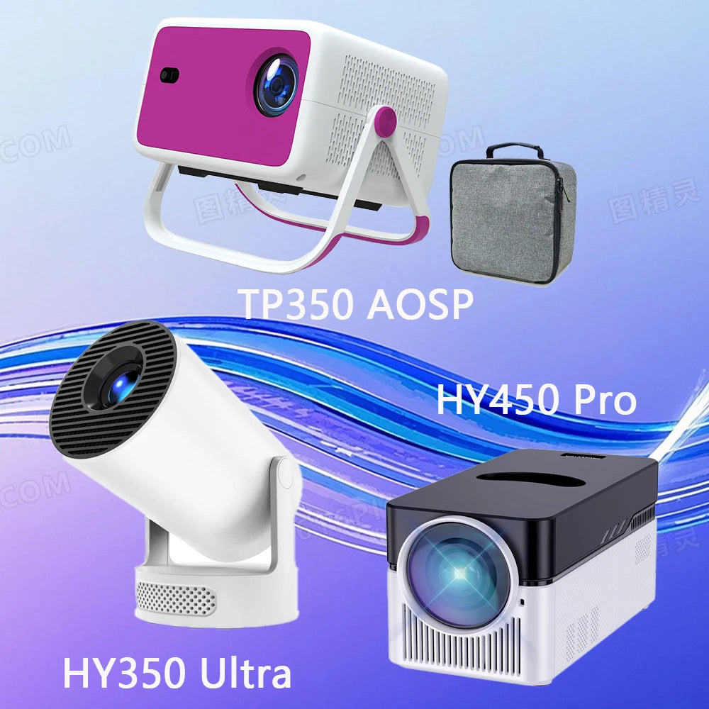 Velec Projector Compatible with Netflix 650ANSI Android 13 Portable 4K Native Wifi6 BT5.2 1080P TP350 Auto Keystone Correction