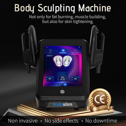 6500W EMS Body Sculpting Machine Myoslim Fat-Burning Muscle Stimulator RF Butt Lifting Slimming Device