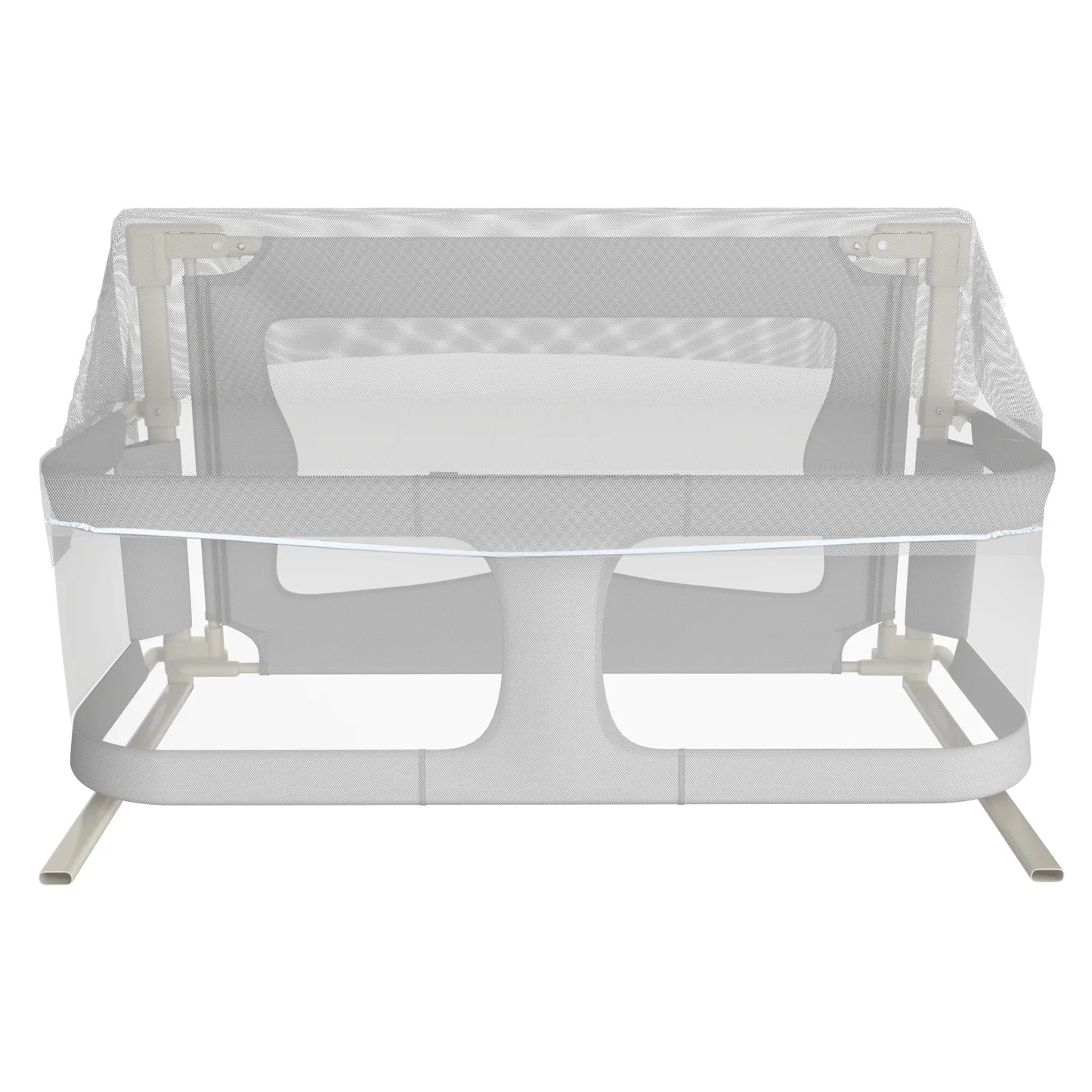 Baby Bedside Crib 120x50cm, Parent Bed Crib, Bed Rail/Fall Protection Alternative for Children's Bed, Baby Box Spring Bed