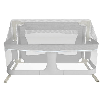 Baby Bedside Crib 120x50cm, Parent Bed Crib, Bed Rail/Fall Protection Alternative for Children's Bed, Baby Box Spring Bed