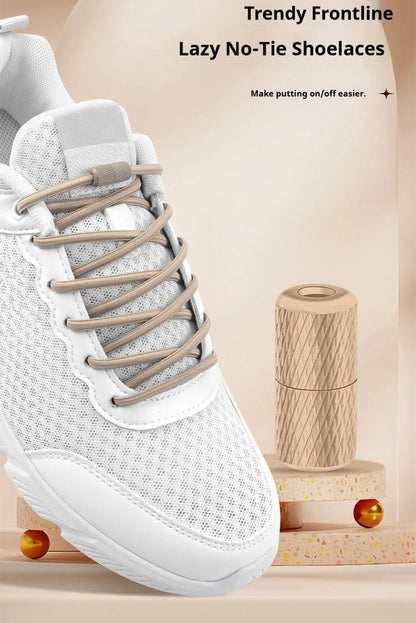 17 colors Round Elastic Laces without ties Metal Buckle Shoelace Sneakers Quick shoelaces Shoe Accessories 1Pair/2Pair
