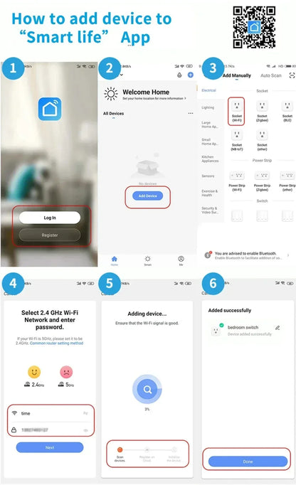 Tuay Smart Socket EU 16A 20A WiFi Smart Plug with Power Monitoring Smart Life APP Remote Control Support Google Assistant Alexa