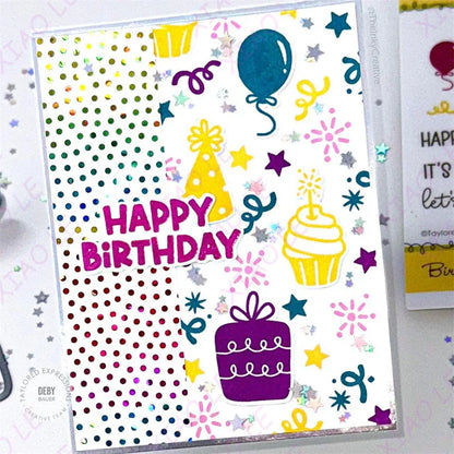 Birthday Bash Icing on the Cake Metal Cutting Dies And Stamps DIY Scrapbooking Card Stencil Paper Cards Handmade Album Stamps