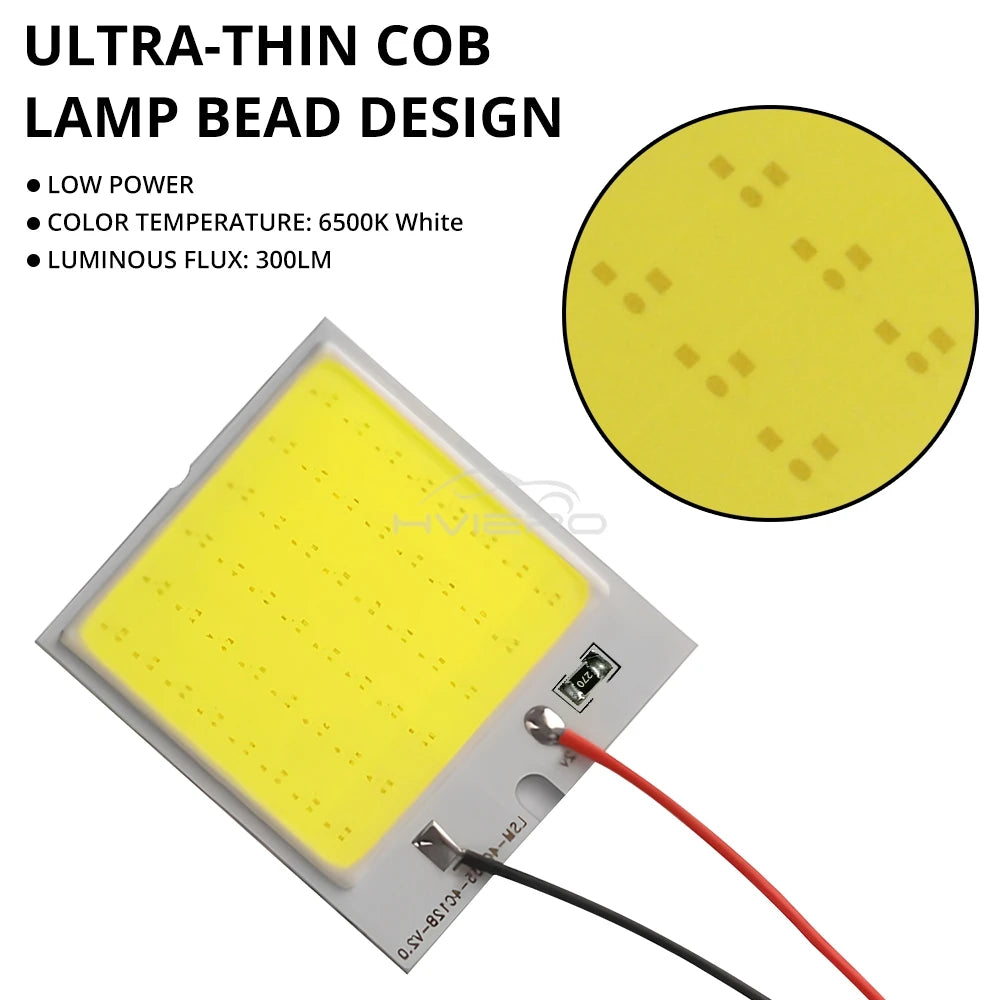 T10 C5W Car Led Cob 16/24/36/48SMD White Parking Bulb Auto Interior Reading Panel Lamp Super Bright Festoon License Plate Lights