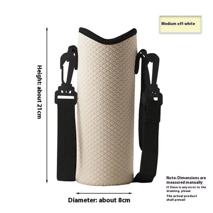 Portable Water Bottle Cover Insulated Bag Portable With Strap Water Bottle Case Cup Sleeve Vacuum Cup Sleeve Camping Accessories
