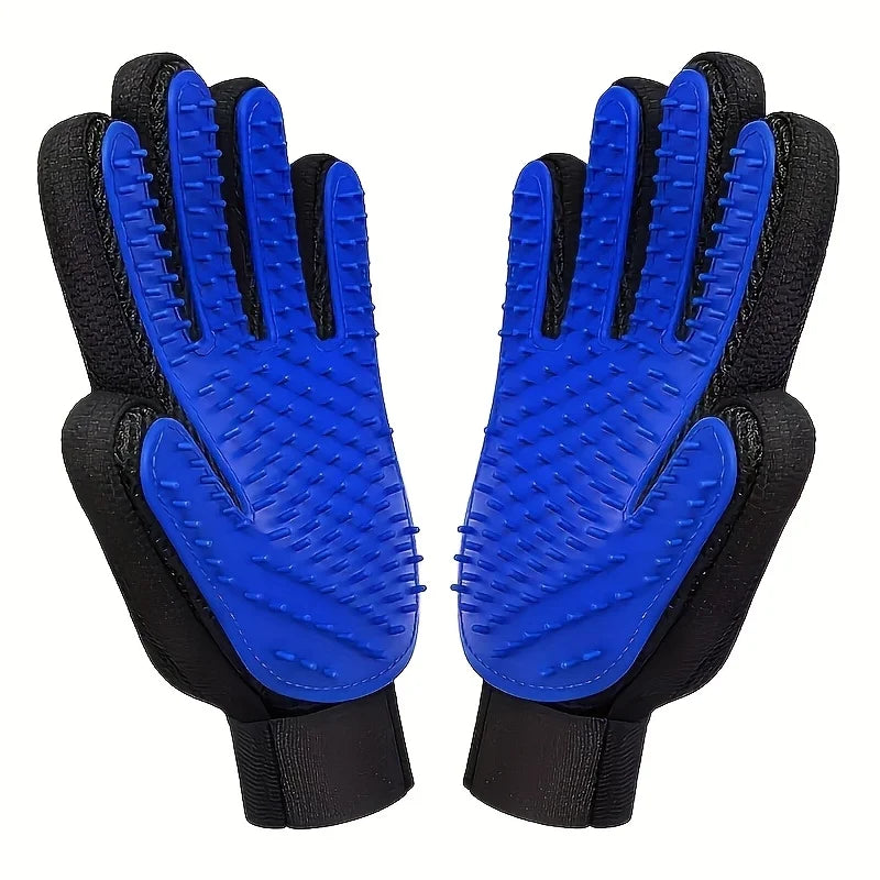 2PCS Pet Grooming Gloves, Hair Removal Gloves with Hair Removal and Massage for Dogs and Cats To Remove Floating Hair Tools,
