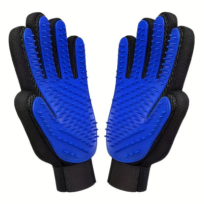 2PCS Pet Grooming Gloves, Hair Removal Gloves with Hair Removal and Massage for Dogs and Cats To Remove Floating Hair Tools,