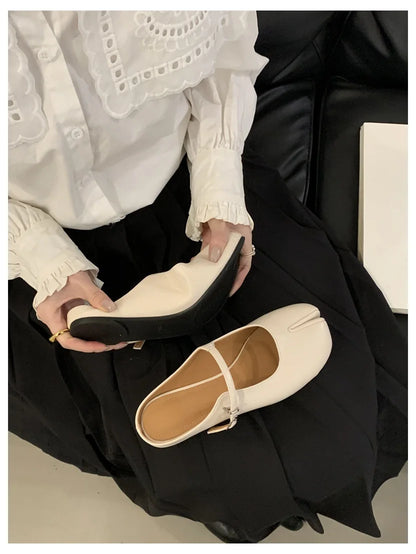 Women Tabi Ninja Slippers Brand Mules Soft Microfiber Comfy Flats Fashion Split Toe Slides Casual Loafer Shallow Ballerina Mujer