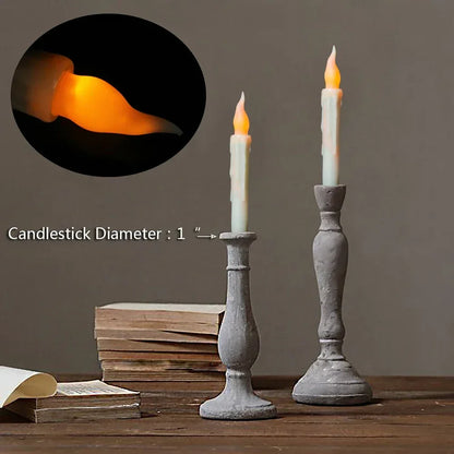 Floating LED Candles with Magic Wand Remote Control Flameless Remote Taper Electronic Candle Christmas Party Decor Candle Lights