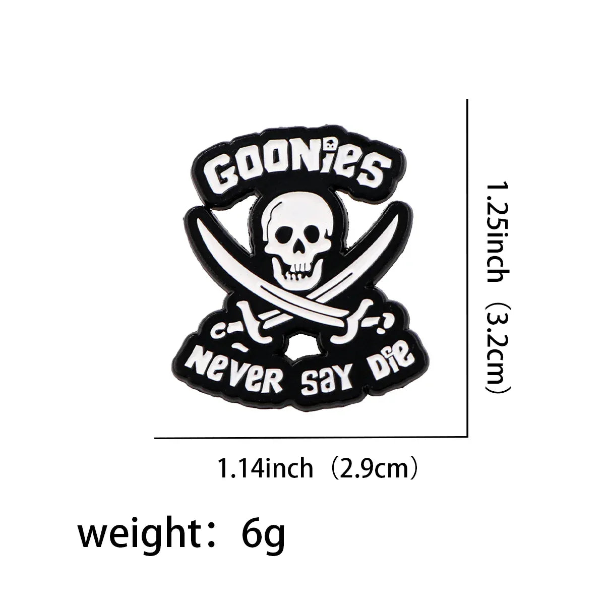 Punk Skeleton Enamel Pin Quotes Brooch Pines Lapel Pins Badge on Backpack Clothing Accessories Gothic Jewelry Halloween Gift